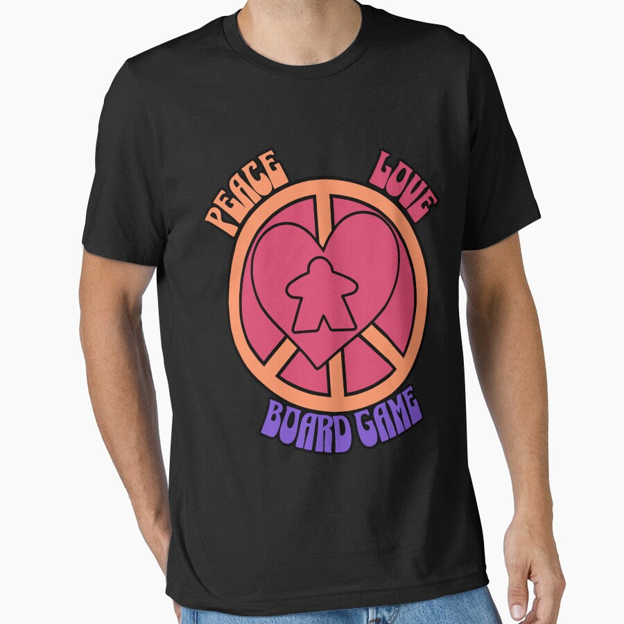 Peace, Love, Board Games - The Ultimate Meeple Mantra by Zanda-Nerd-Shop T-Shirts, Hoodie, Sweatshirt (Image 1)