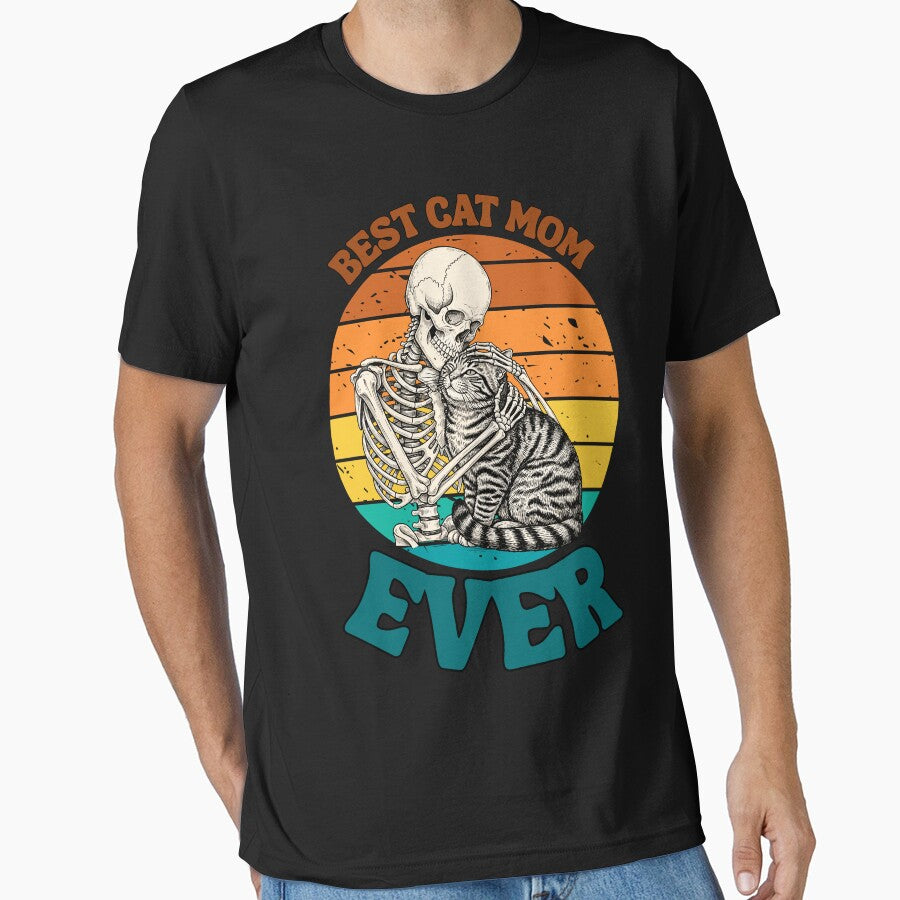 Best Cat Mom Ever Classic Funny T-Shirt by OldSkullDesigns Hoodie, Sweatshirt | BlankRebels.com (Image 1)