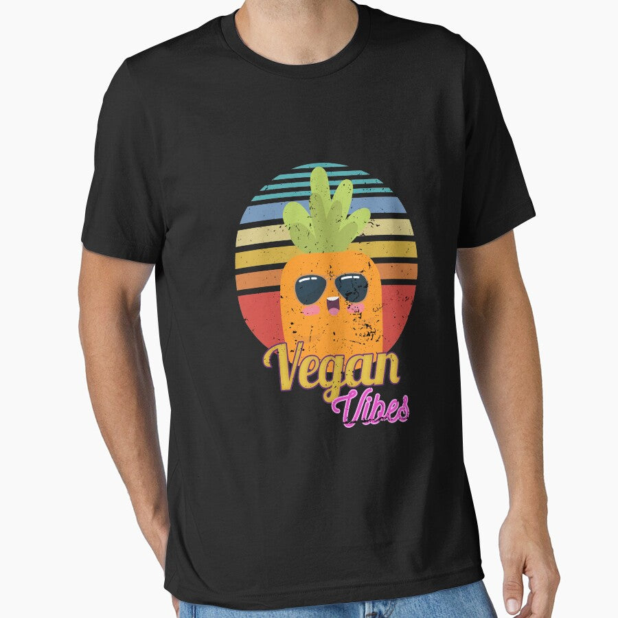 Retro Vegan Vibes by Medmac's Designs T-Shirts, Hoodie, Sweatshirt | BlankRebels.com (Image 1)