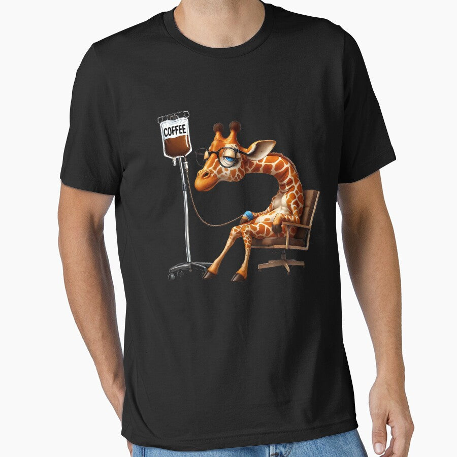 Funny Giraffe IV Coffee Drink Animal Lover by Kimberley King Art  King Art T-Shirts, Hoodie, Sweatshirt (Image 1)