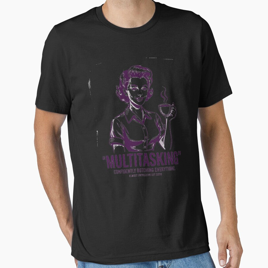 Multitasking Definition Funny Sarcastic by Sandrhaus T-Shirts, Hoodie, Sweatshirt | BlankRebels.com (Image 1)