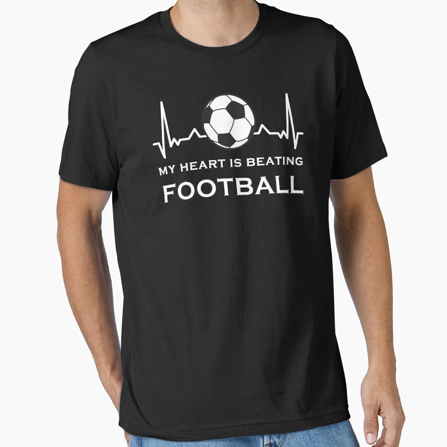 Football heartbeat by Catsloversdotme T-Shirts, Hoodie, Sweatshirt | BlankRebels.com (Image 1)