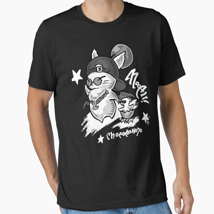 Street Moogle & Chocobo Chick Based Game Item Final Fantasy 14 Online T-Shirts, Hoodie, Sweatshirt