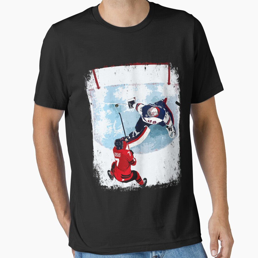 Connor Hellebuyck - Secretary of Defense USA Hockey by ClarenceGarza T-Shirts, Hoodie, Sweatshirt | BlankRebels.com (Image 1)