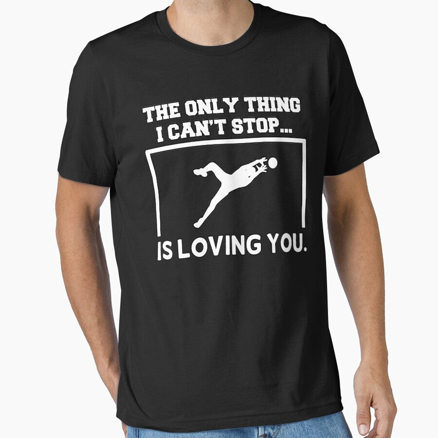 The Only Thing I Can't Stop Is Loving You Romantic Valentines Quotation Graphic Text Letter Art by DoctorParanoid