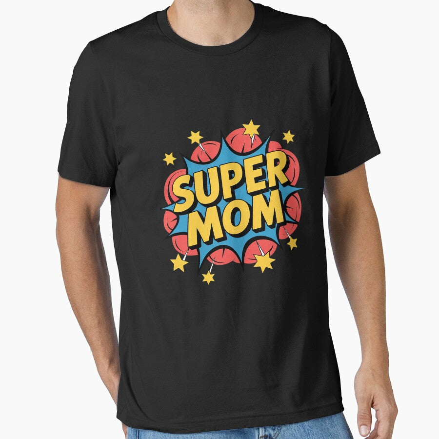 Funny Super Mom Comic Book Superhero Mother's Day Mama by Voidbinder T-Shirts, Hoodie, Sweatshirt | BlankRebels.com (Image 1)
