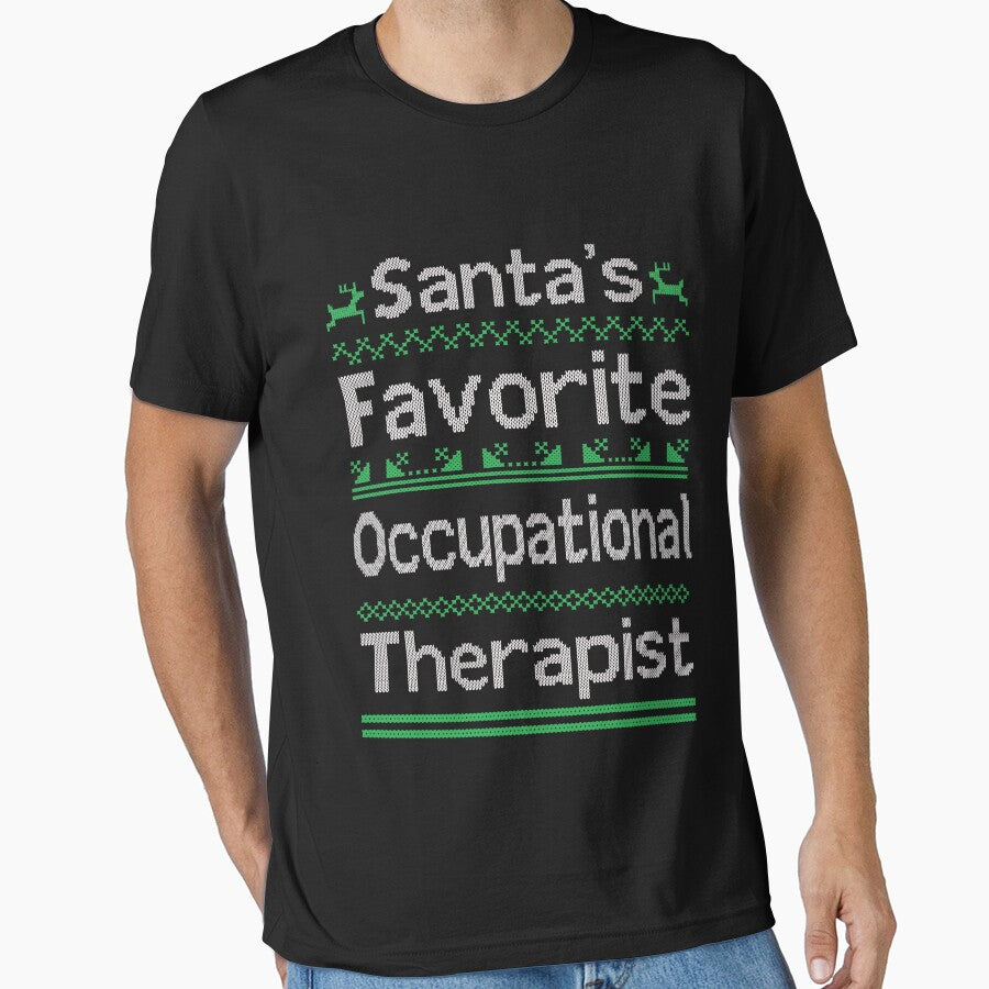 Santa's Favorite Occupational Therapist Ot Christmas Gift by majidkacm T-Shirts, Hoodie, Sweatshirt (Image 1)