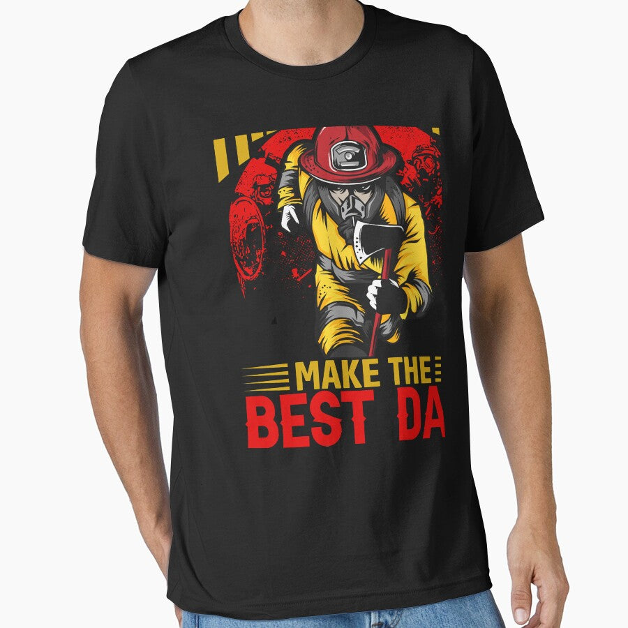 FIREFIGHTER MAKE THE BEST DAD by place-design T-Shirts, Hoodie, Sweatshirt | BlankRebels.com (Image 1)
