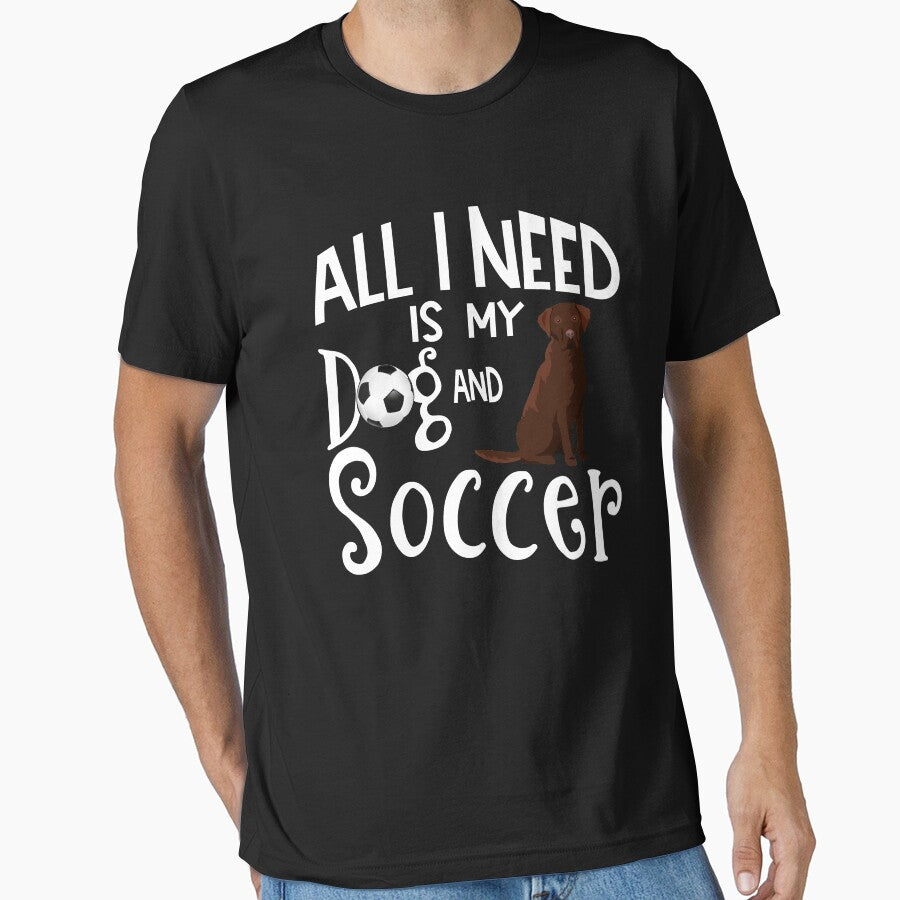 Chocolate Labrador Retriever Dog Lover Soccer Player Saying Gift by tncgifts