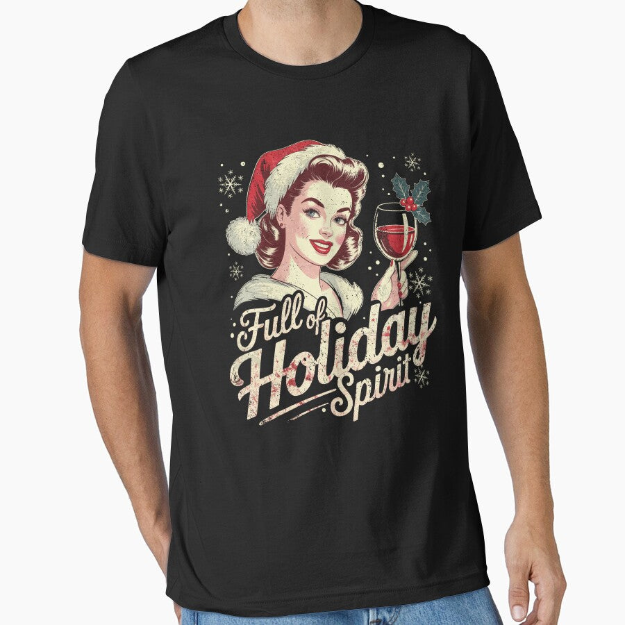 Holiday Spirit Funny Cocktail Festive Bright Cheerful by BlightedArt T-Shirts, Hoodie, Sweatshirt | BlankRebels.com (Image 1)