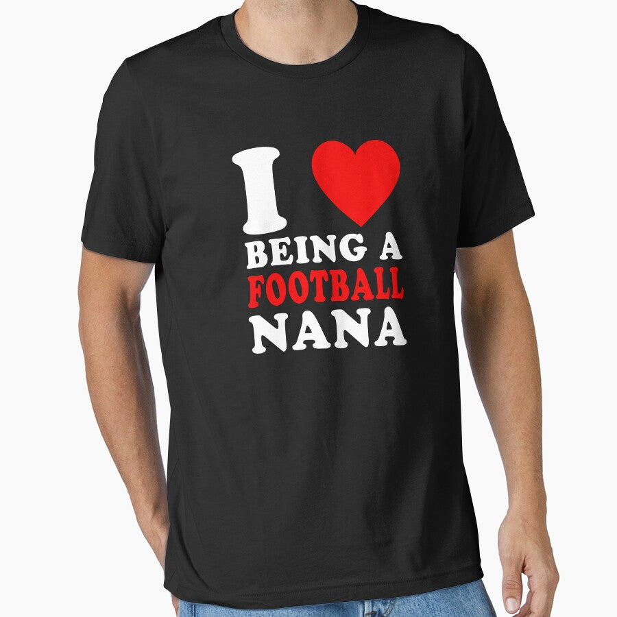 I Love Being A Football Nana Football Grandma Nana by GabrieSketcham