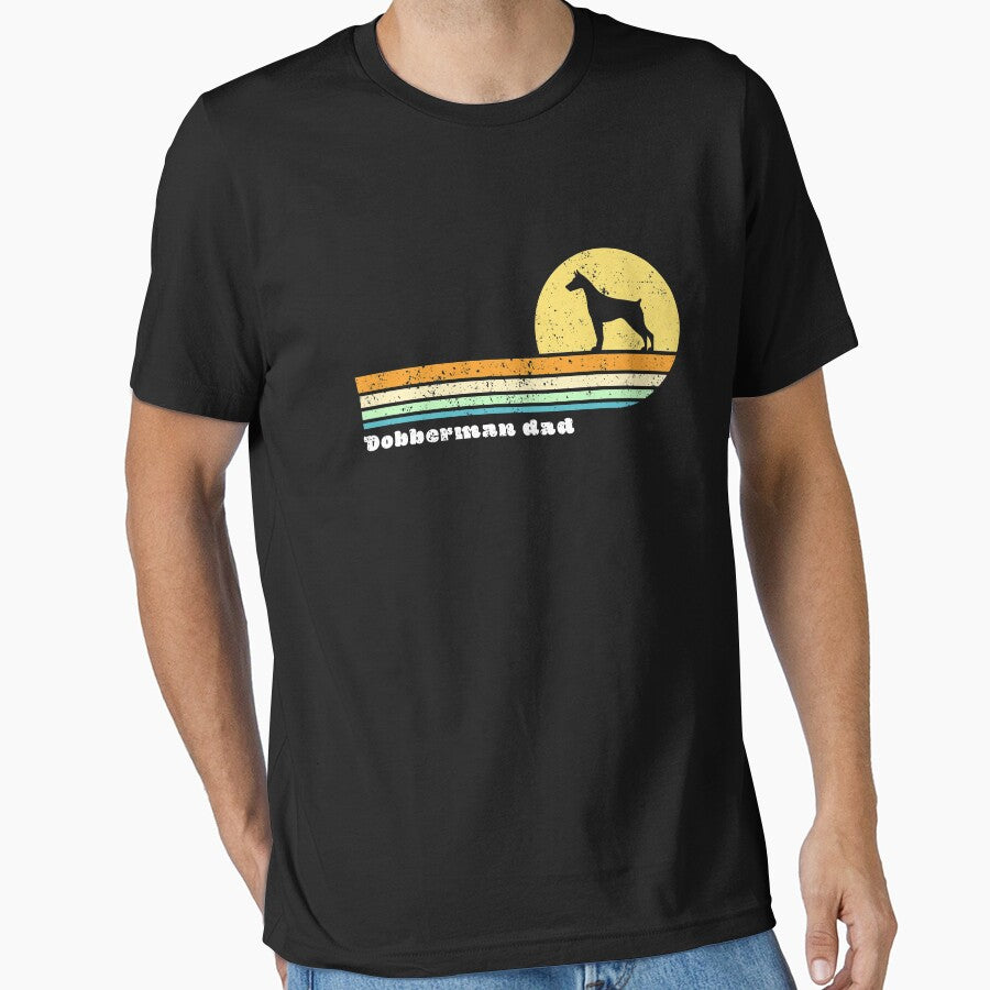 Doberman Dad, Retro 70’s by NWCreative T-Shirts, Hoodie, Sweatshirt | BlankRebels.com (Image 1)