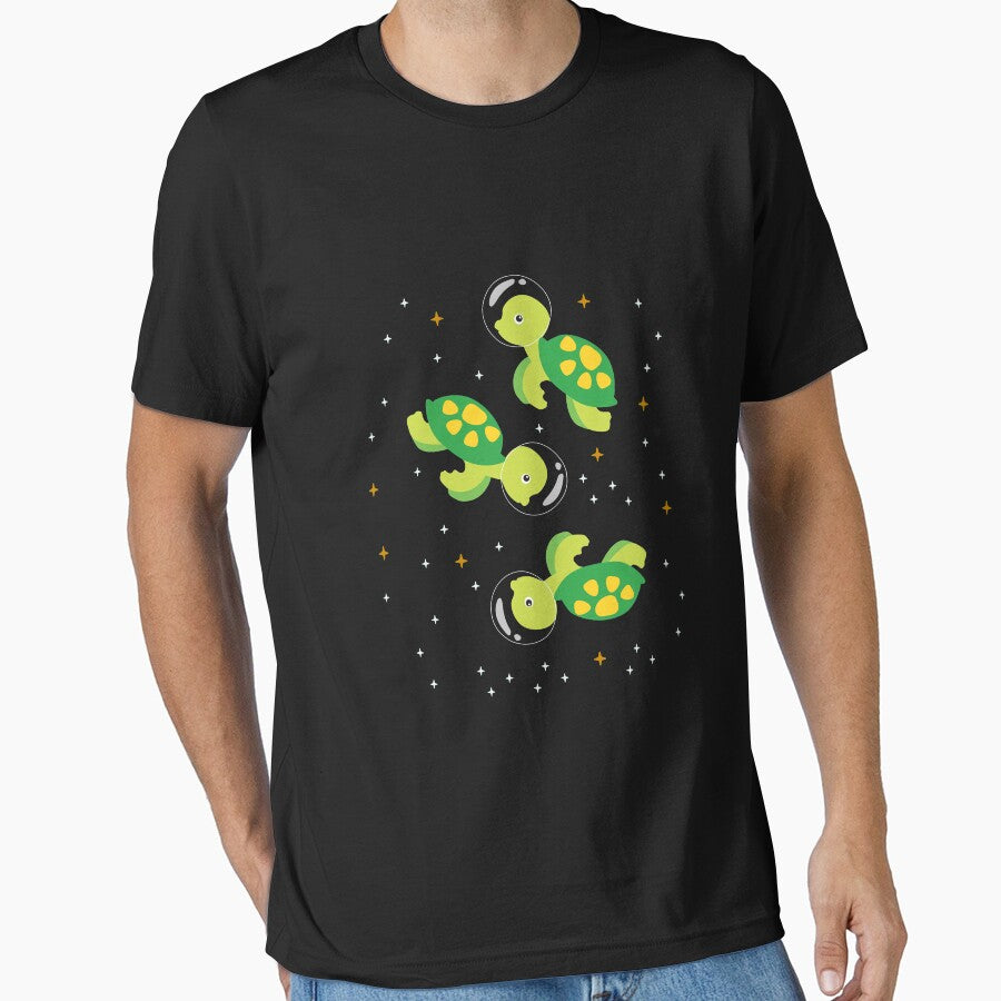 Turtle Astronaut Outer Space by Ibu83 T-Shirts, Hoodie, Sweatshirt | BlankRebels.com (Image 1)