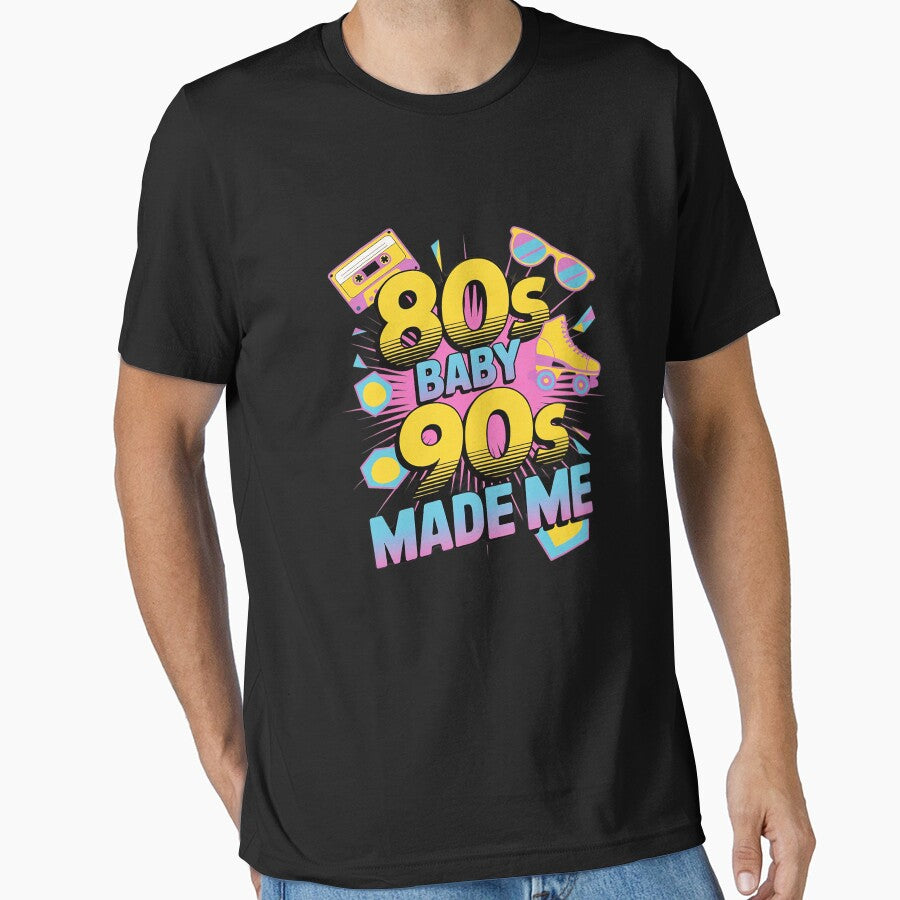 1980s 80's Baby 1990s 90's Made Me Nostalgia by angolinnArt T-Shirts, Hoodie, Sweatshirt | BlankRebels.com (Image 1)