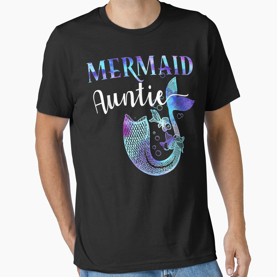 Niece'S Birthday Outfit Funny Mermaid Auntie by DianaStudio T-Shirts, Hoodie, Sweatshirt | BlankRebels.com (Image 1)