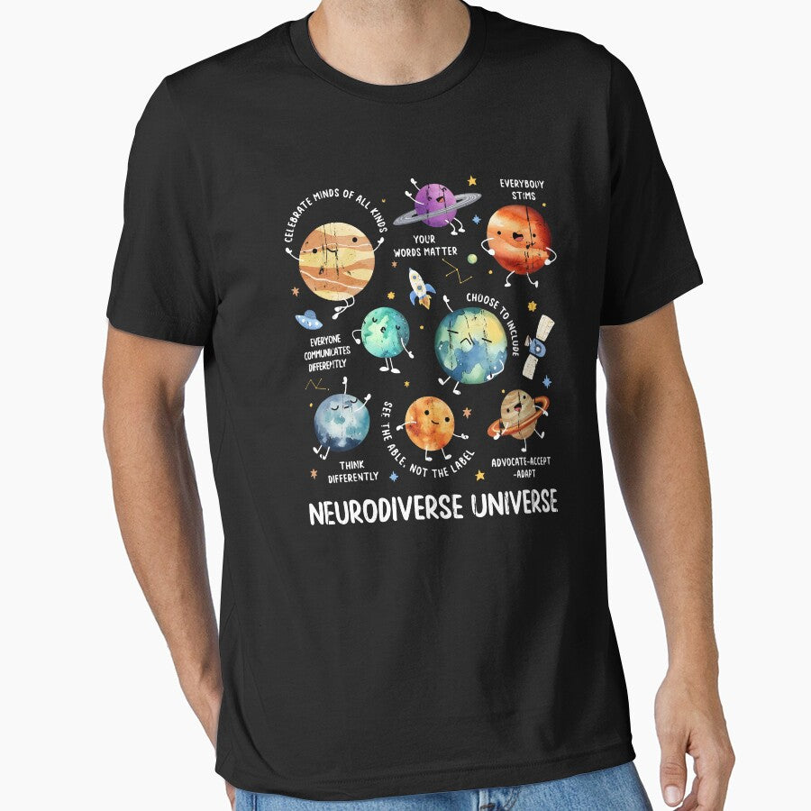Neurodiverse Universe by cielpoligon T-Shirts, Hoodie, Sweatshirt | BlankRebels.com (Image 1)