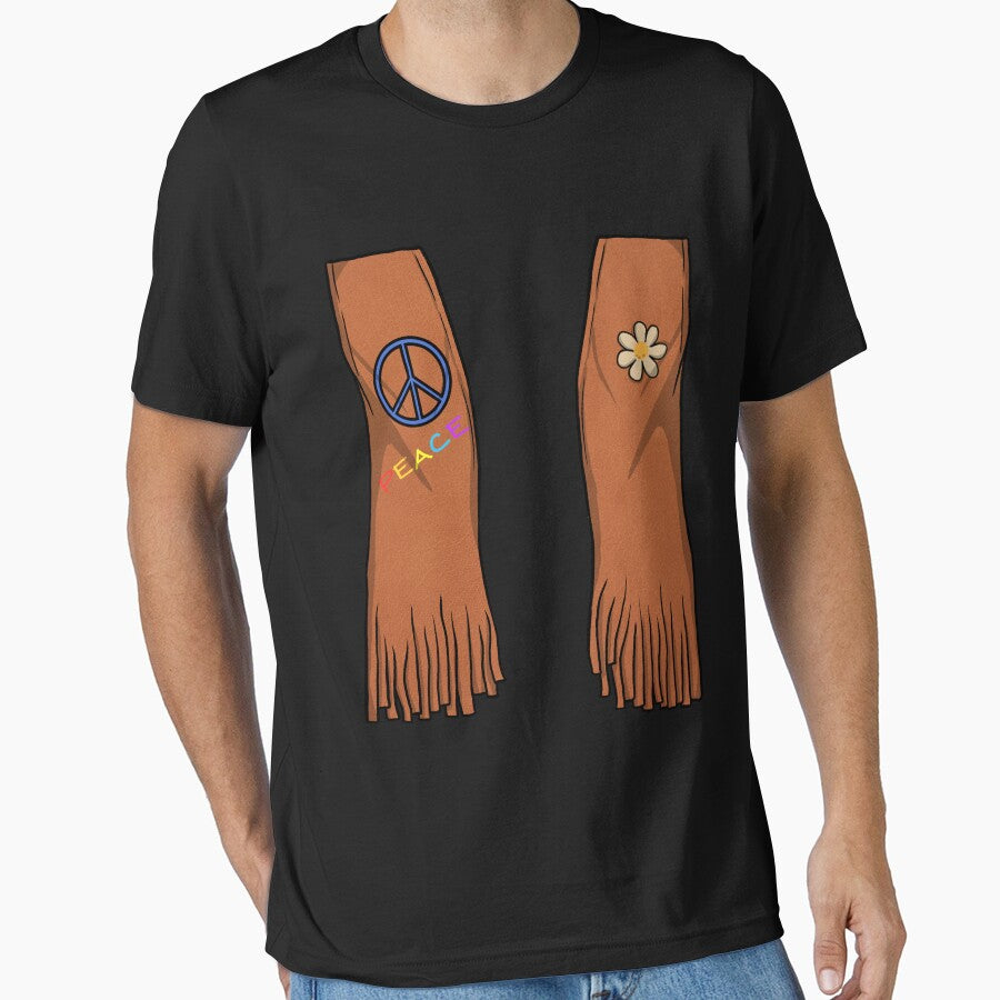 Hippie Costume Hippie Peace Halloween Hippie Costume Gear by DynamicDesign T-Shirts, Hoodie, Sweatshirt (Image 1)