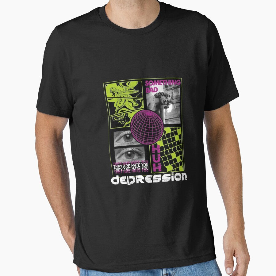 Depression, They are hating you,  Streetwear by Flowertine T-Shirts, Hoodie, Sweatshirt | BlankRebels.com (Image 1)