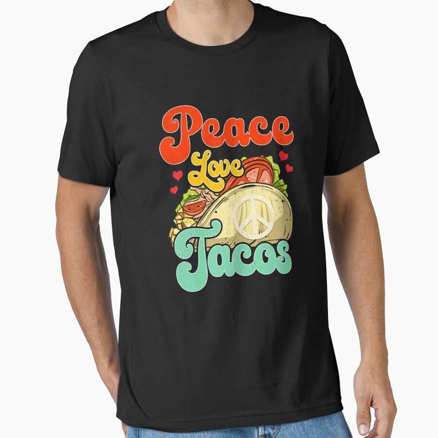 Peace Love Tacos by perfectpresents T-Shirts, Hoodie, Sweatshirt | BlankRebels.com (Image 1)