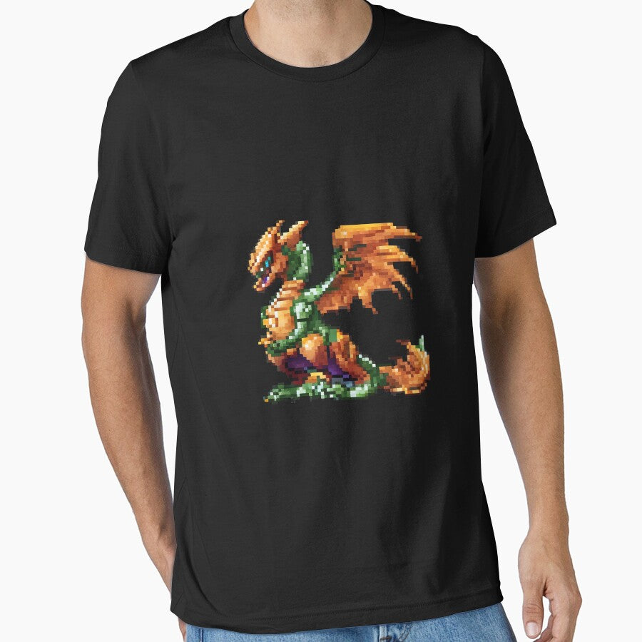 Dragon Realms: Pixel Quest Unleashed by Paolospresent T-Shirts, Hoodie, Sweatshirt | BlankRebels.com (Image 1)