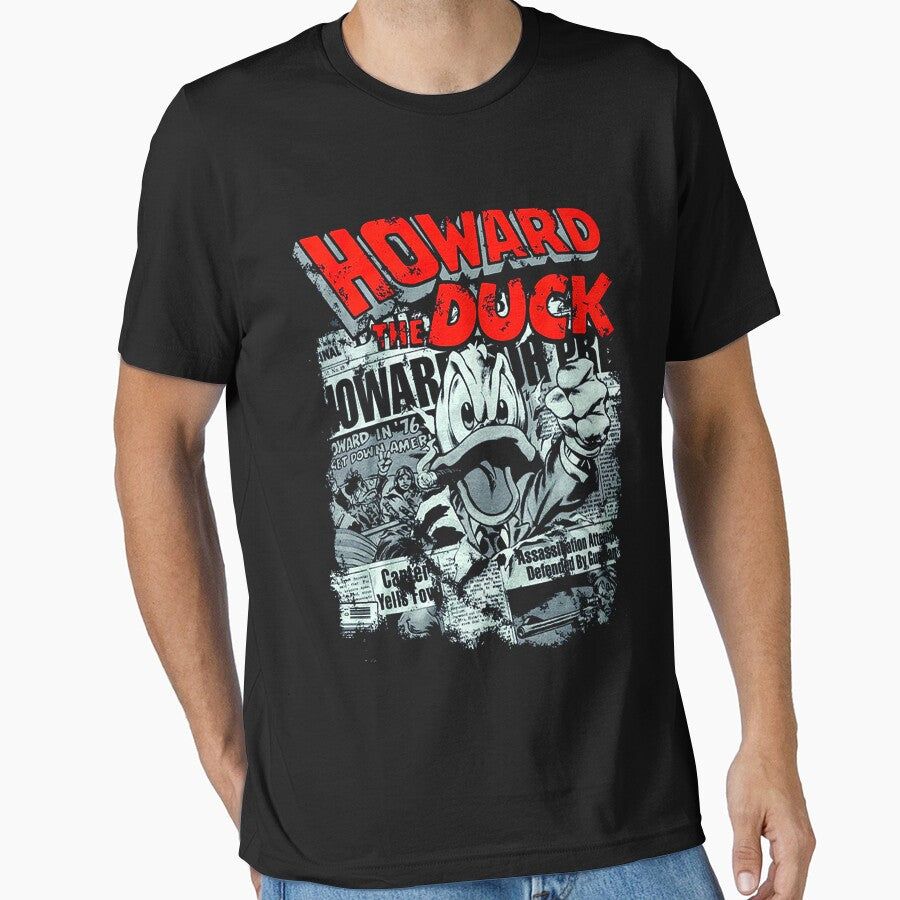 Red text Howard art the Duck gift for fans by Kbmsart T-Shirts, Hoodie, Sweatshirt | BlankRebels.com (Image 1)