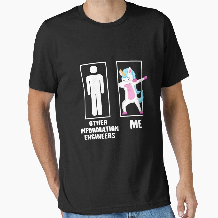 Funny Unicorn Dabbing Other Information engineer Me, Information engineer Dad Husband Birthday Christmas Gift... (Image 1)