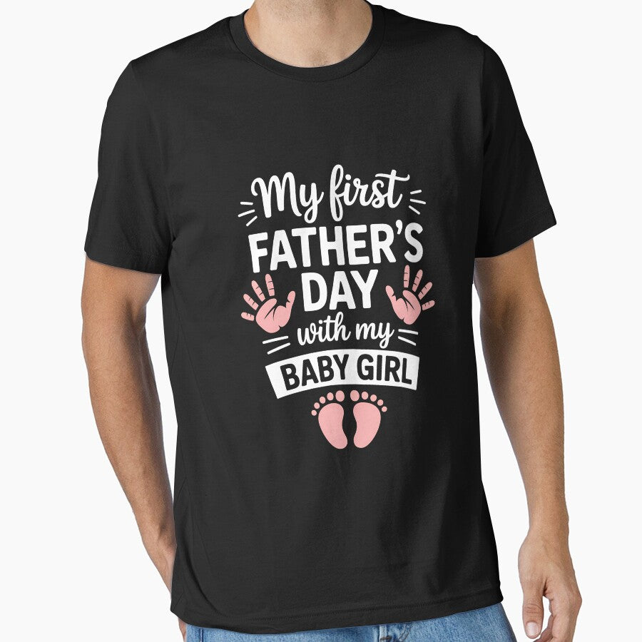 My First Fathers Day Baby Girl by CruelShadesSt T-Shirts, Hoodie, Sweatshirt | BlankRebels.com (Image 1)