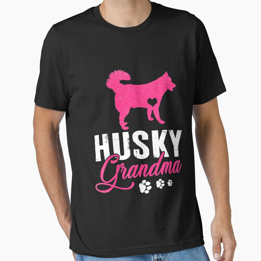 Husky Grandma Vintage Cute Paw Dog Lovers by vandanle098 T-Shirts, Hoodie, Sweatshirt | BlankRebels.com (Image 1)