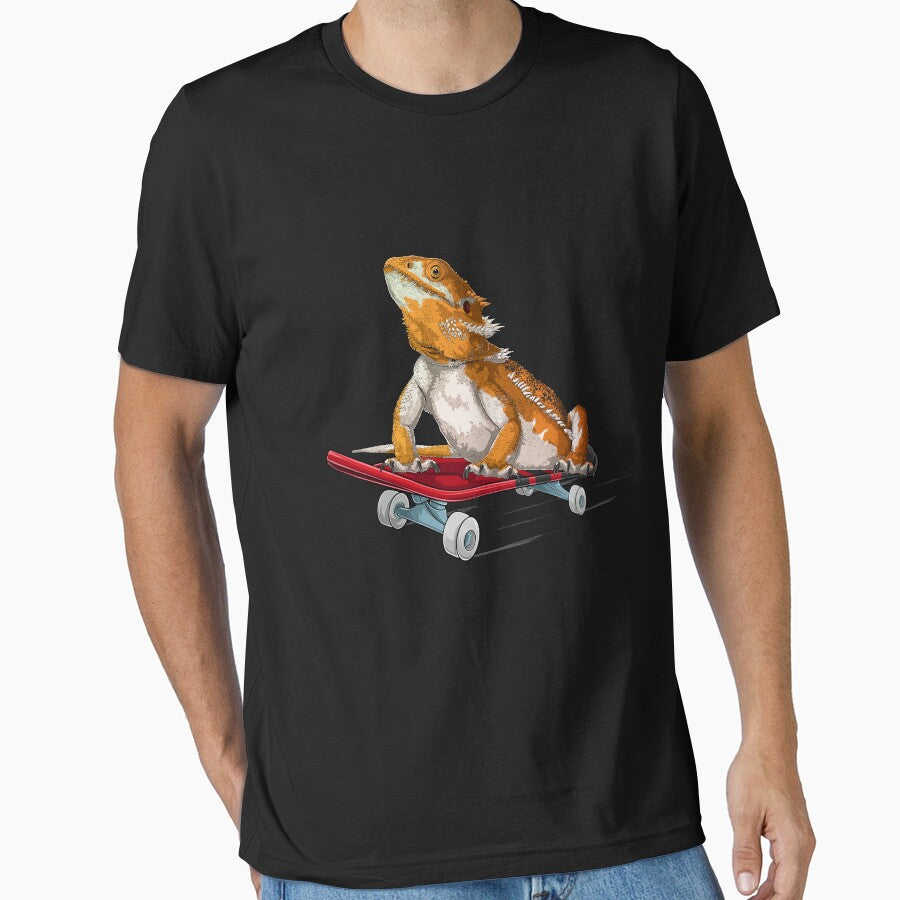 Bearded Dragon Skateboarding by kudostees T-Shirts, Hoodie, Sweatshirt | BlankRebels.com (Image 1)