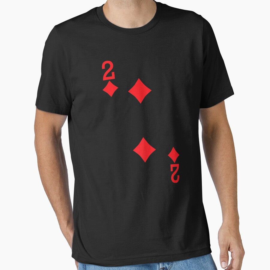 2 Of Diamonds Playing Card Halloween by Teapot-art T-Shirts, Hoodie, Sweatshirt | BlankRebels.com (Image 1)