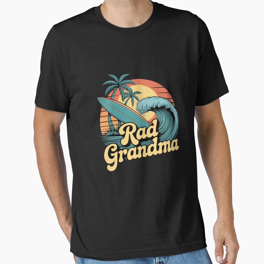 Rad Grandma The Big One 1st Birthday Surf Family Matching by Idarmotar T-Shirts, Hoodie, Sweatshirt (Image 1)