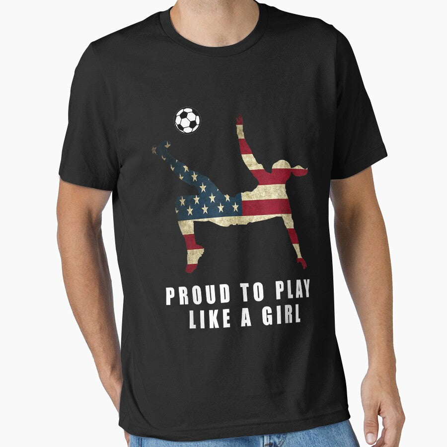 US. Women Soccer Team Player Fan Shirt Proud To Play by Vignette2323