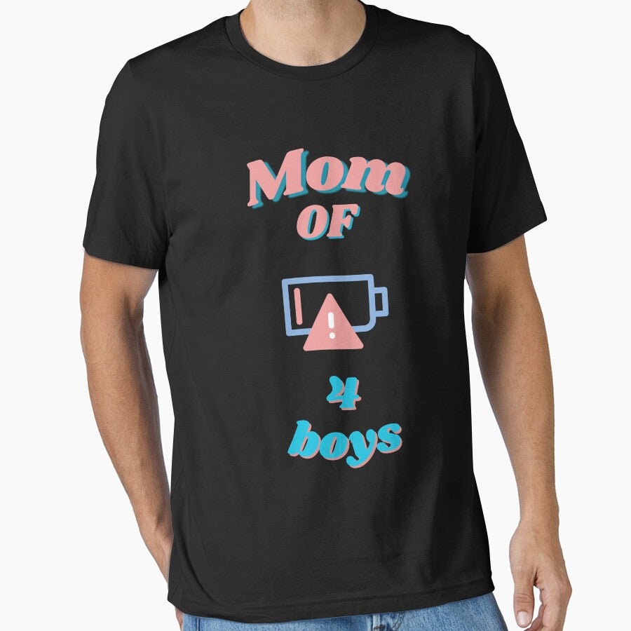 Mom of 4 boys by snarkoriginals T-Shirts, Hoodie, Sweatshirt | BlankRebels.com (Image 1)