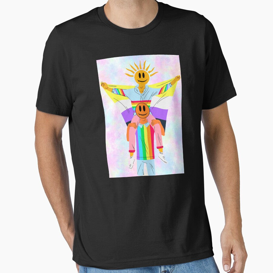 PRIDE SMILEY FACE COUPLE TIE DYE by SummerSurfClub T-Shirts, Hoodie, Sweatshirt | BlankRebels.com (Image 1)
