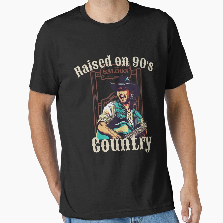Raised on 90's Country Funny Gift Retro Music Lover by Poman9810