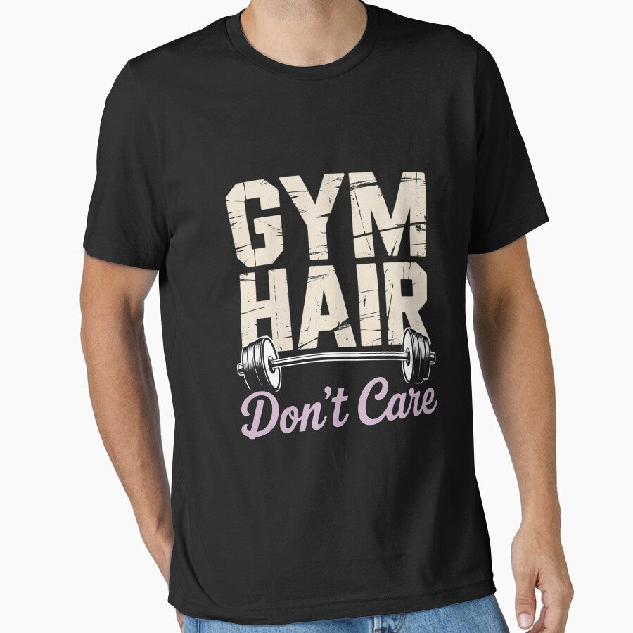 Workout Saying  Gym Hair Don't Care Women Fitness Health by nicomitchell