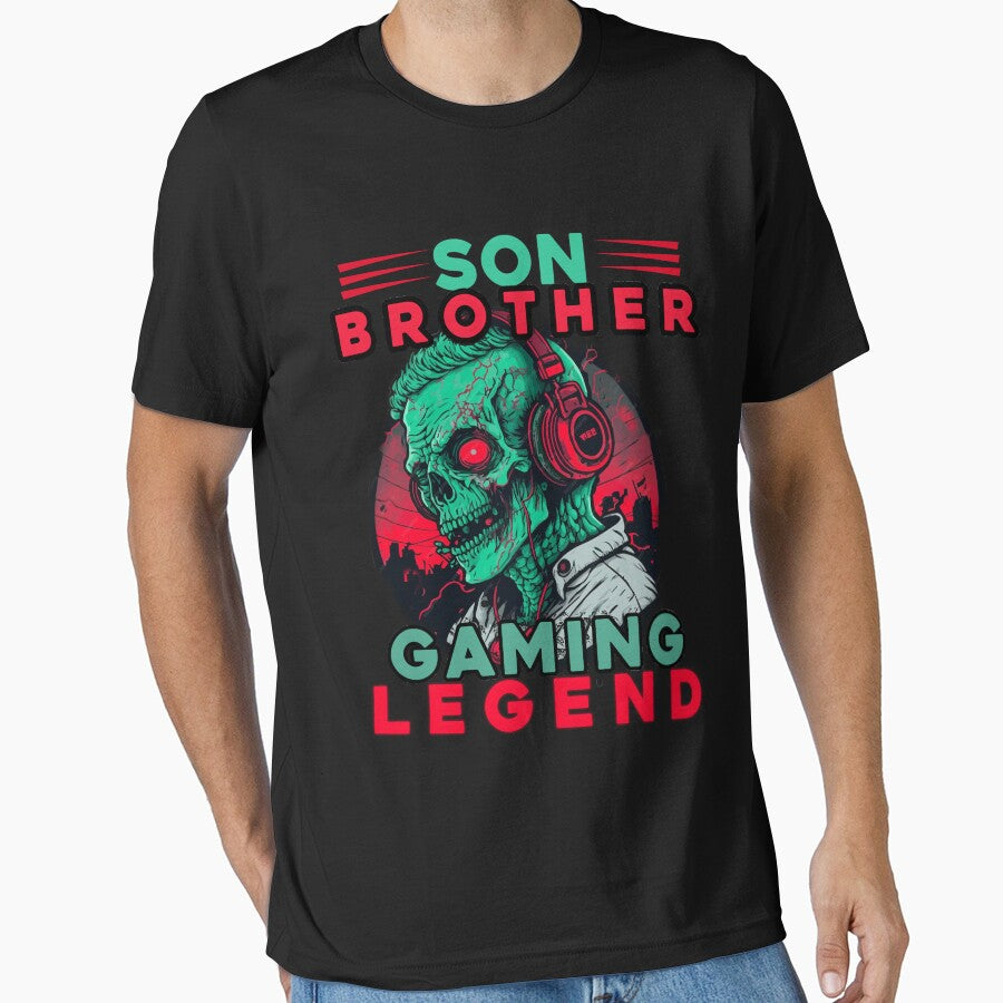 Son Brother Gaming Legend Zombie Gamer T-Shirt by MKBgdesign Hoodie, Sweatshirt | BlankRebels.com (Image 1)