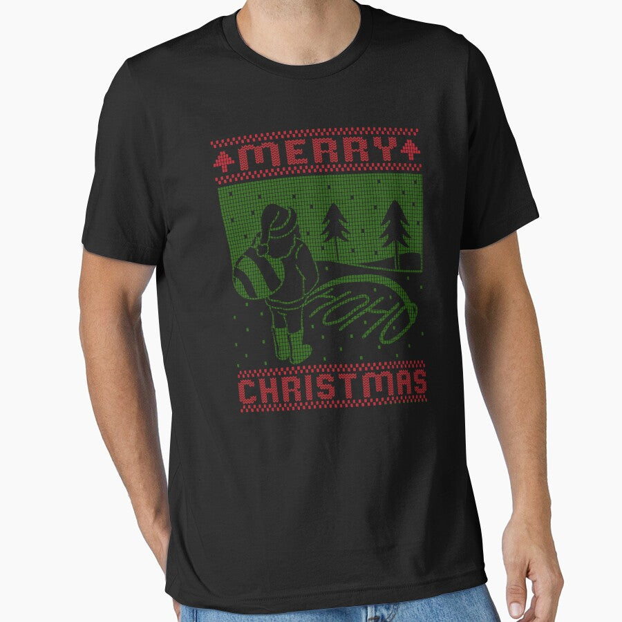 Merry Christmas Santa Pissing Ho Ho Ho - Merry Christmas by dJ-Design T-Shirts, Hoodie, Sweatshirt (Image 1)