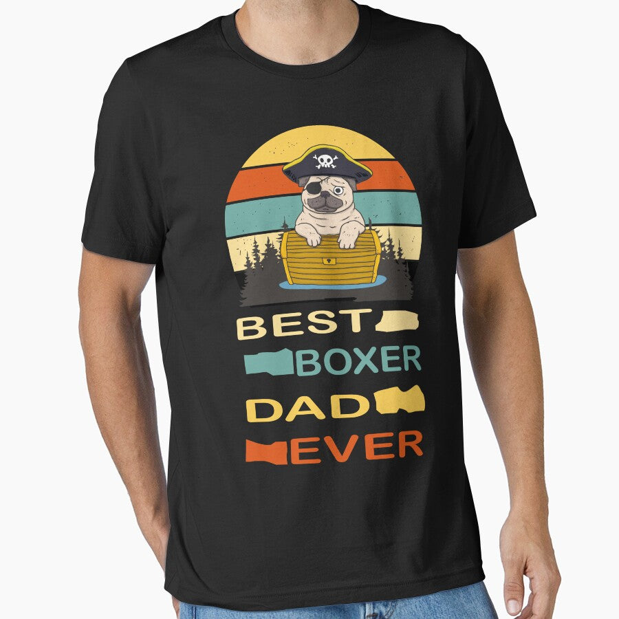 Best Boxer Dad Ever T Shirt, Dad Dog shirt, Fathers Day Shirt, Boxer shirt, Dog Lover Gift, Dad Birthday Gift Shirt, gift for dad by SimoSaladain
