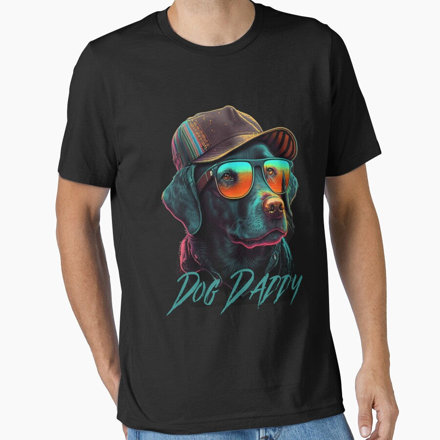 dog daddy black dog vintage eighties style dog retro by M&D ⭐⭐⭐⭐⭐ T-Shirts, Hoodie, Sweatshirt | BlankRebels.com (Image 1)