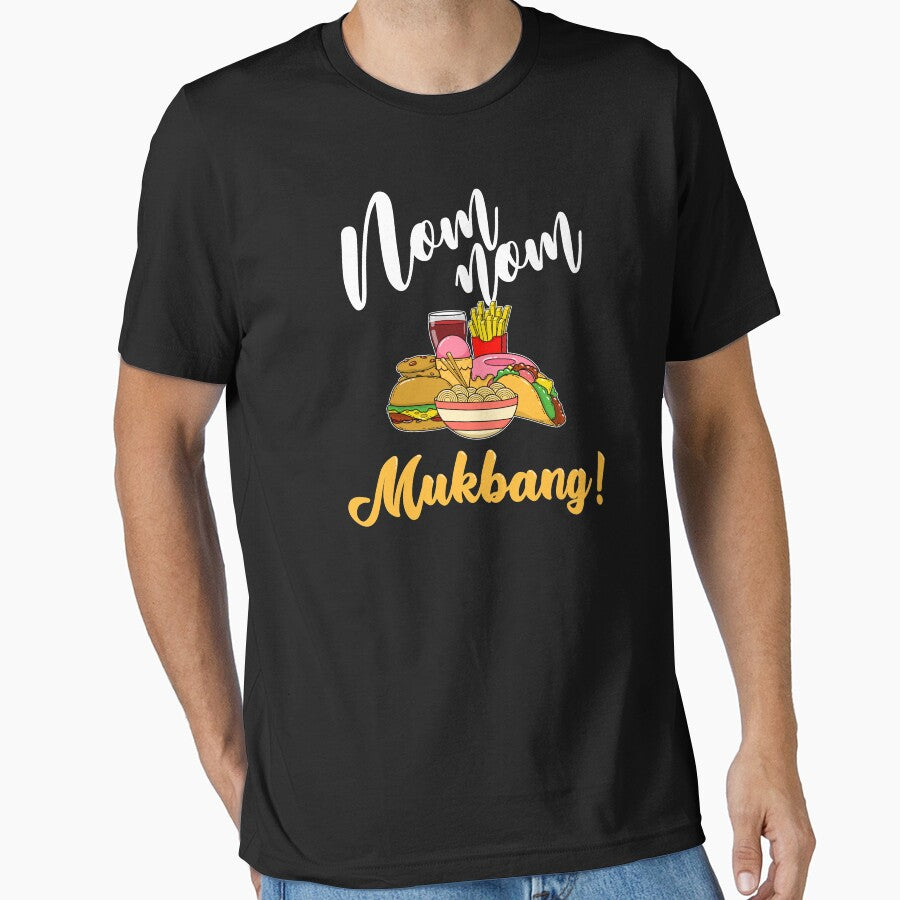 Mukbang Food Challenge Nom Nom graphic by jakehughes2015 T-Shirts, Hoodie, Sweatshirt | BlankRebels.com (Image 1)