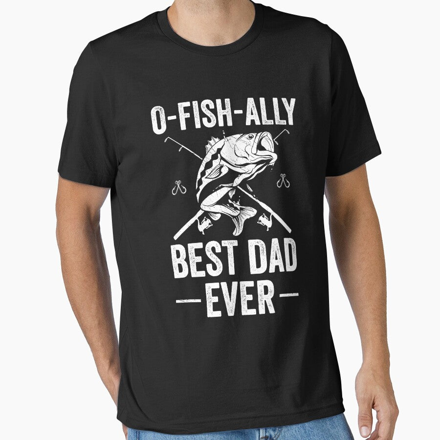 Funny Fishing Dad Fisherman Best Dad Ever Fish Man T-Shirt by traceyk3cch Hoodie, Sweatshirt | BlankRebels.com (Image 1)
