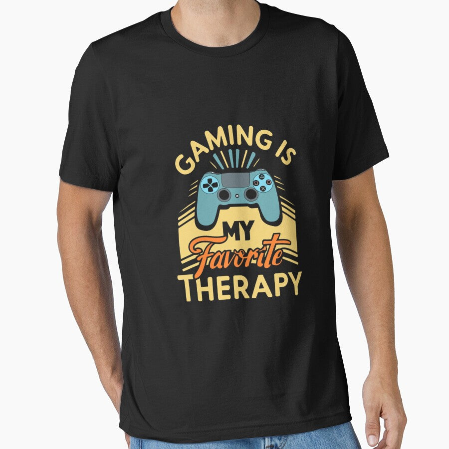 Gaming is My Favorite Therapy by Nordilandia T-Shirts, Hoodie, Sweatshirt | BlankRebels.com (Image 1)