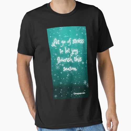 "Happiness blooms when stress fades." by CUTESTUFFnow T-Shirts, Hoodie, Sweatshirt | BlankRebels.com (Image 1)