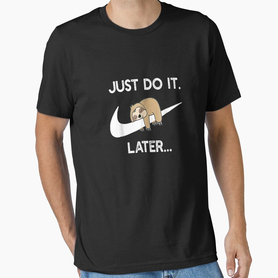 Do It Later Funny Sleepy Sloth For Lazy Sloth Lover Classic T-Shirt by LatishaGonzalez Hoodie, Sweatshirt (Image 1)