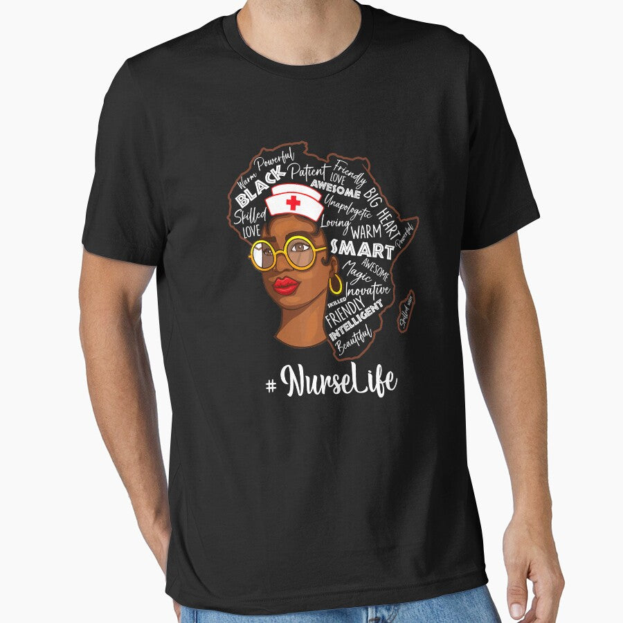 Dy Black Nurse Costume Black History Month Gifts by GardNewerd T-Shirts, Hoodie, Sweatshirt | BlankRebels.com (Image 1)