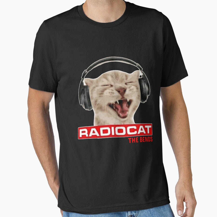 Radiocat The Bends Funny Music Cat Meme Cat Mom Cat Lover by FrankIsabel T-Shirts, Hoodie, Sweatshirt (Image 1)
