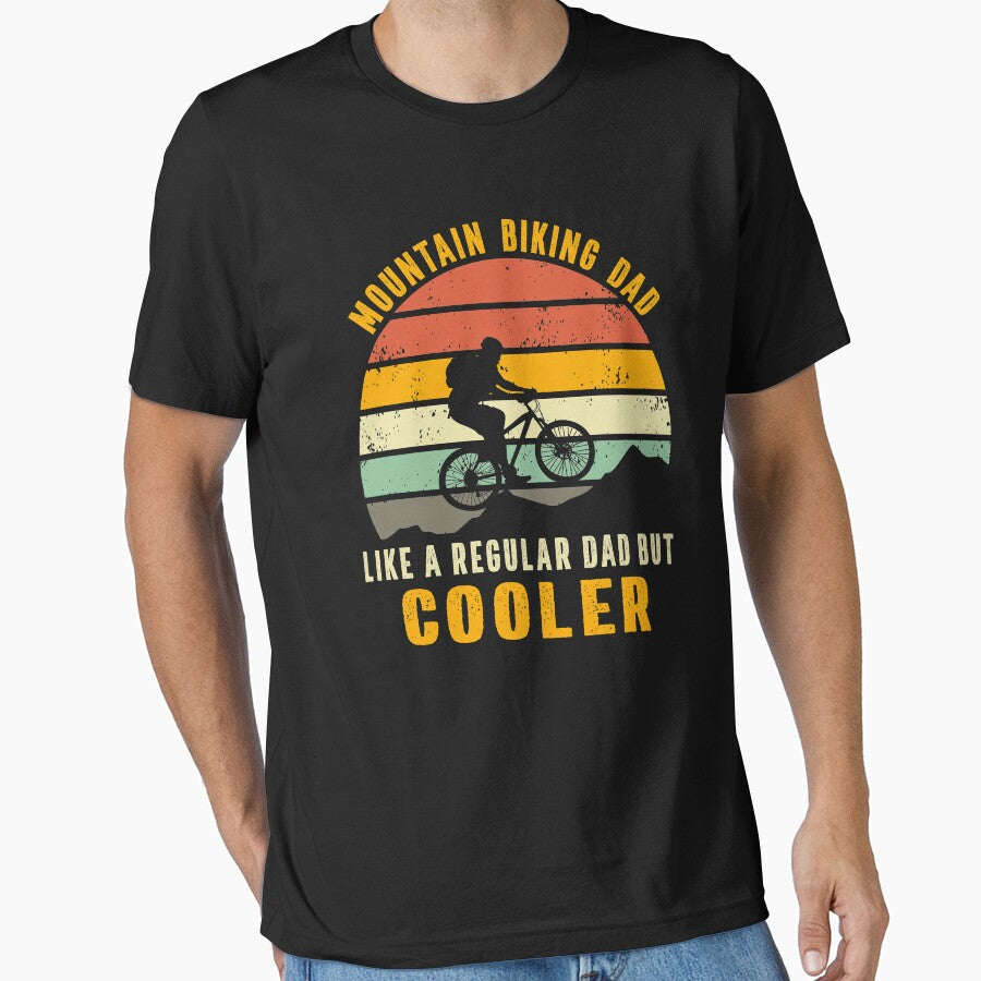 mountain biking dad like a regular dad but cooler by Art-of-amine T-Shirts, Hoodie, Sweatshirt | BlankRebels.com (Image 1)