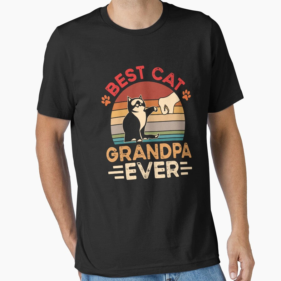 Best Cat Grandpa Ever Shirt Funny Grandpa Shirt Cat Lover Shirt Best Cat Dad Ever Shirt Cat Grandpa Shirt Cat Lover Cat Owner T-Shirts, Hoodie, Sweatshirt