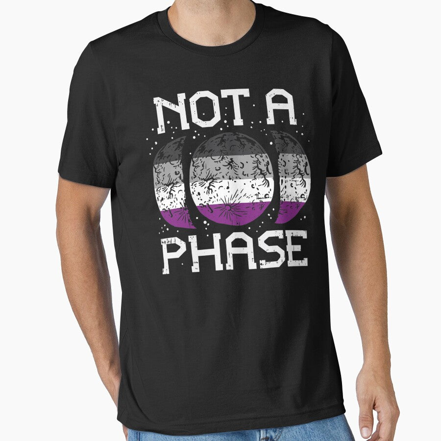 Asexual Pride Moon Not A Phase Funny Ace Flag Lgbtq by ConnorBentley T-Shirts, Hoodie, Sweatshirt | BlankRebels.com (Image 1)